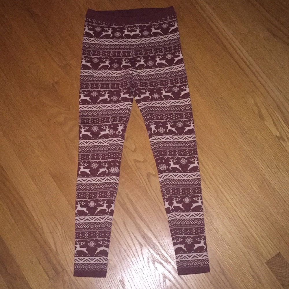 Stretchy Red Christmas Leggings